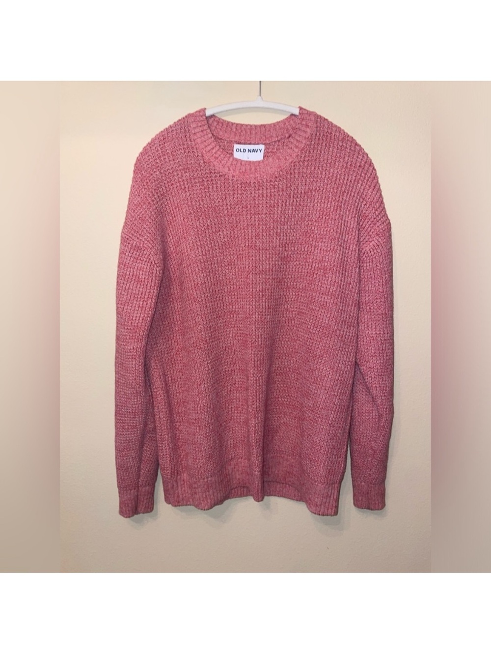 Old Navy Men's Crewneck Sweater in Dusty Rose